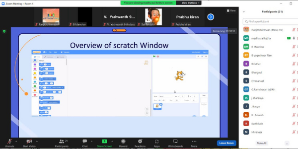 Volunteering session on “Introduction to Scratch” At ZPHS Malkajgiri and ZPHS Jagathgiri Volunteering session on “Introduction to Scratch” At ZPHS Malkajgiri and ZPHS Jagathgiri