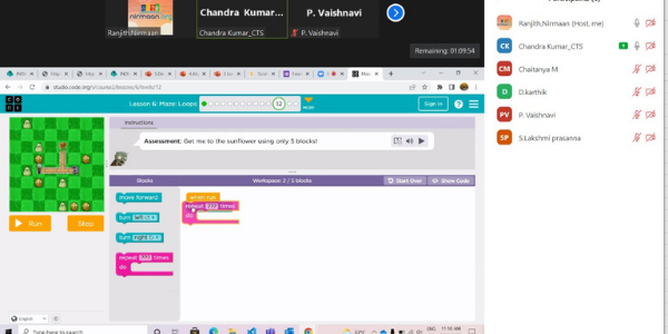 Volunteering session on “Fundamentals of Coding and Introduction to Scratch ” At ZPHS Malkajgiri and ZPHS Jagathgiri Volunteering session on “Fundamentals of Coding and Introduction to Scratch ” At ZPHS Malkajgiri and ZPHS Jagathgiri