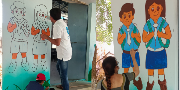 Educational Wall Painting at GHS Nallakunta School , Hyderabad. Educational Wall Painting at GHS Nallakunta School , Hyderabad.