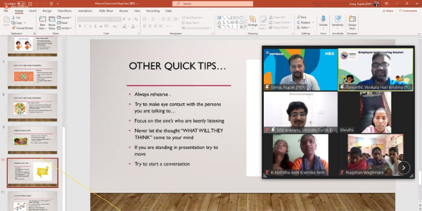 Volunteering session on “Public Speaking Skills”