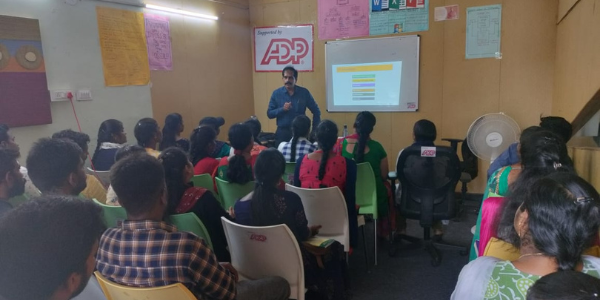 Volunteering Session on “ Financial Literacy” At Ameerpet Center.