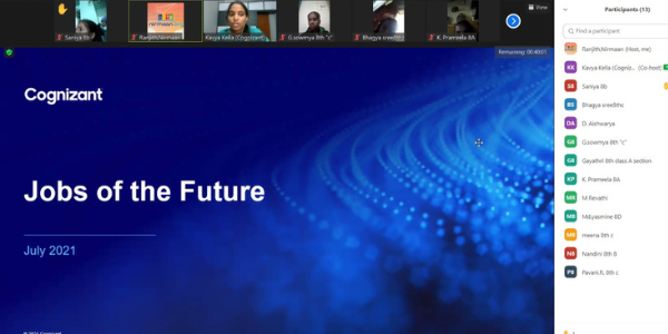 Volunteering Session “Jobs of the Future” to the  Students of total 5 Schools.