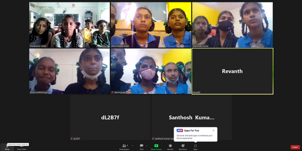 Cognizant Volunteers for Supporting a Great Session for Govt. School Children at ZPHS, Dammiguda