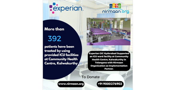 Experian GIC Hyderabad supported ICU ward facility at Kalwakurthy