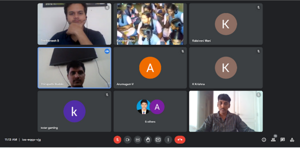 Volunteering session for the students at GHS Arrikkambedu