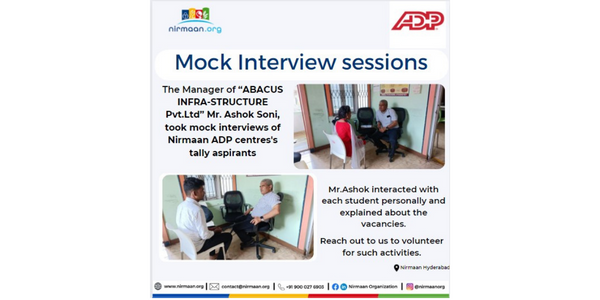 ADP YEP centre Visit By The Manager of “ABACUS INFRA-STRUCTURE Pvt.Ltd” ADP YEP centre Visit By The Manager of “ABACUS INFRA-STRUCTURE Pvt.Ltd”