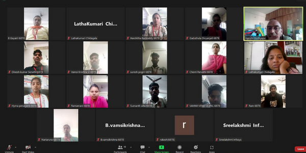 Volunteering Session on “Communication Skills” from Infosys