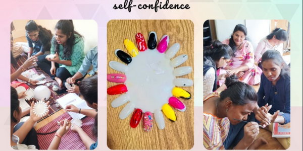 Volunteering Session on ” Nail Art”