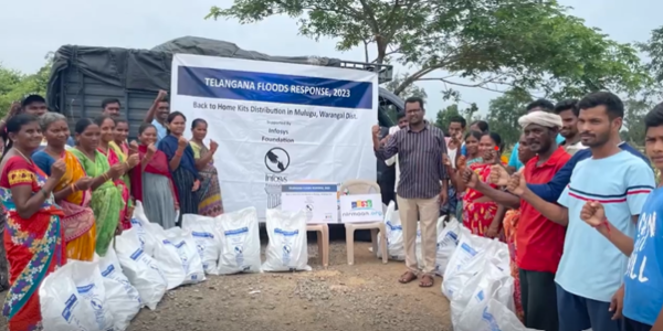 Distribution of Our Flood Relief Kits