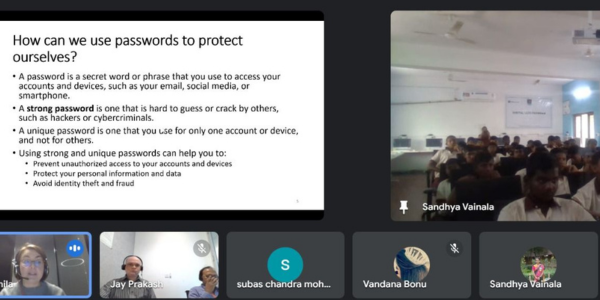 Volunteering Session Focusing on ‘Internet Safety’ from Novartis